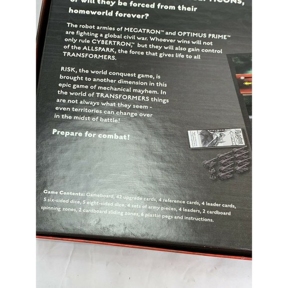 Risk Transformers Game Cybertron Battle Edition 2007 Trans Formers Hasbro - Picture 10 of 10